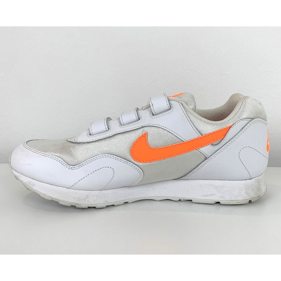 Nike white and neon orange sneakers women's size 10 - Picture 8 of 11